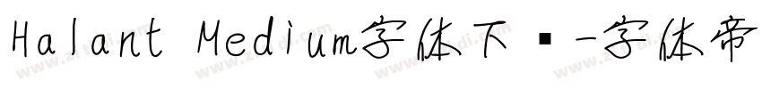 Halant Medium字体下载字体转换